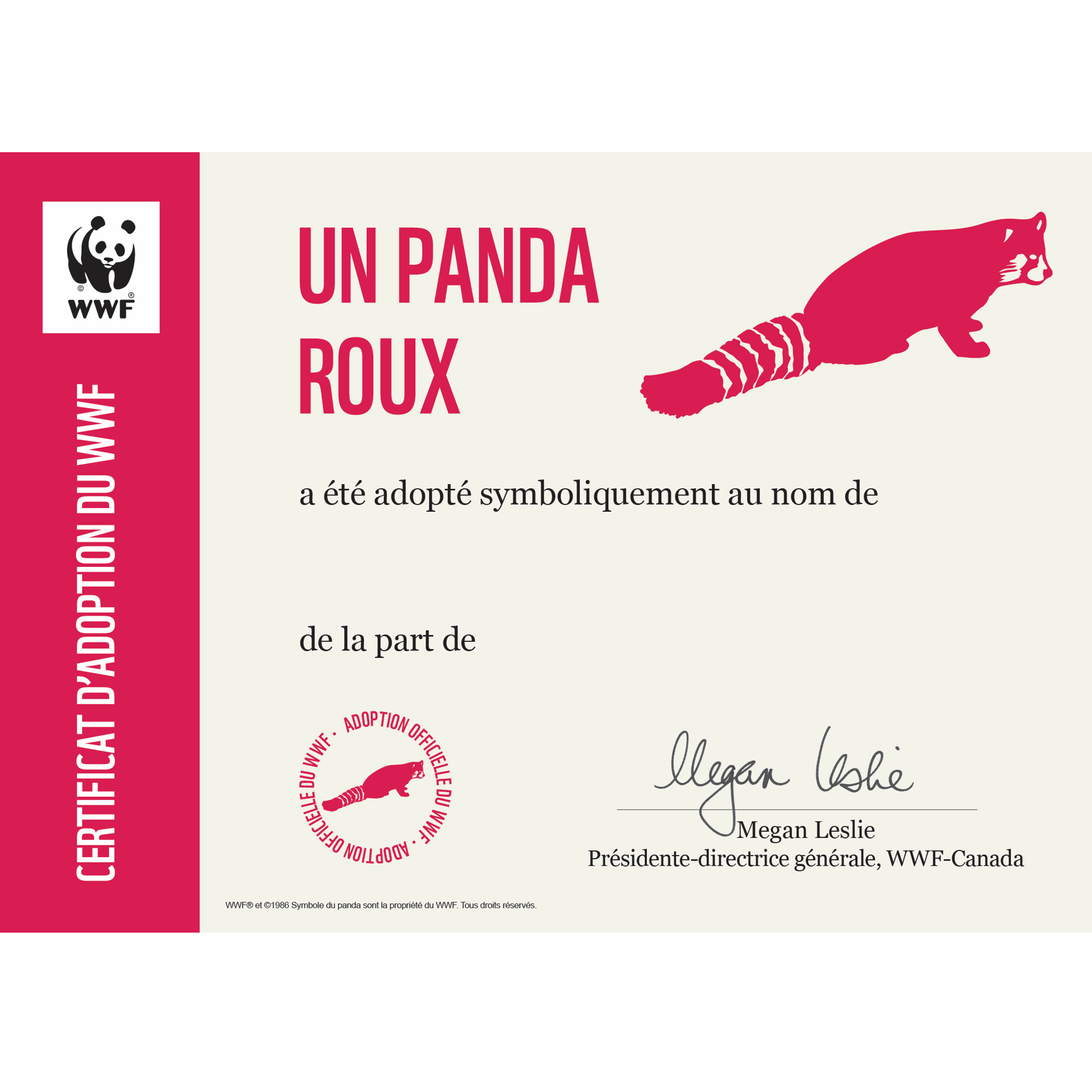 Panda roux - WWF-Canada