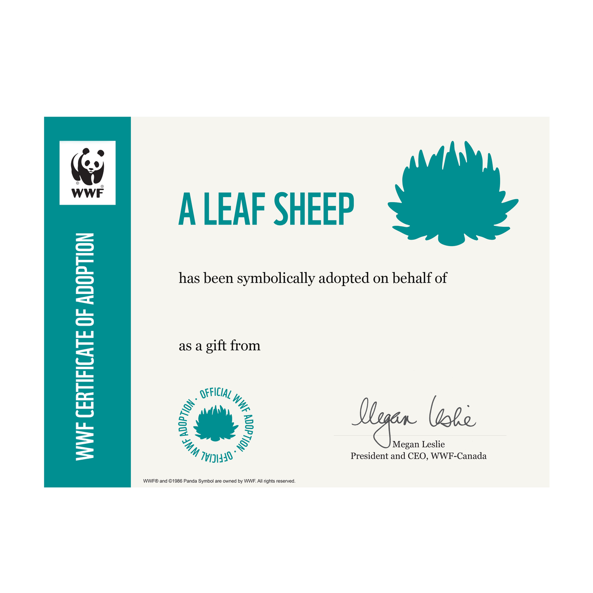 Leaf sheep - WWF-Canada