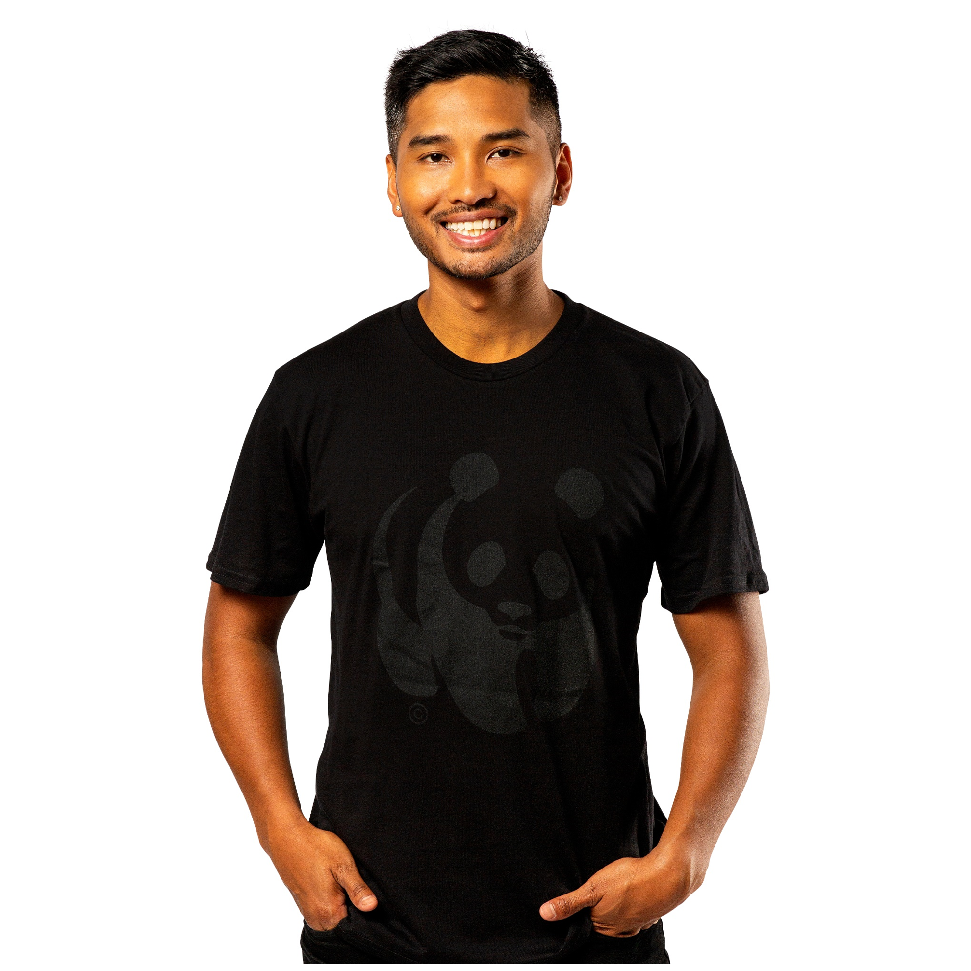 Unisex black panda t-shirt - WWF-Canada