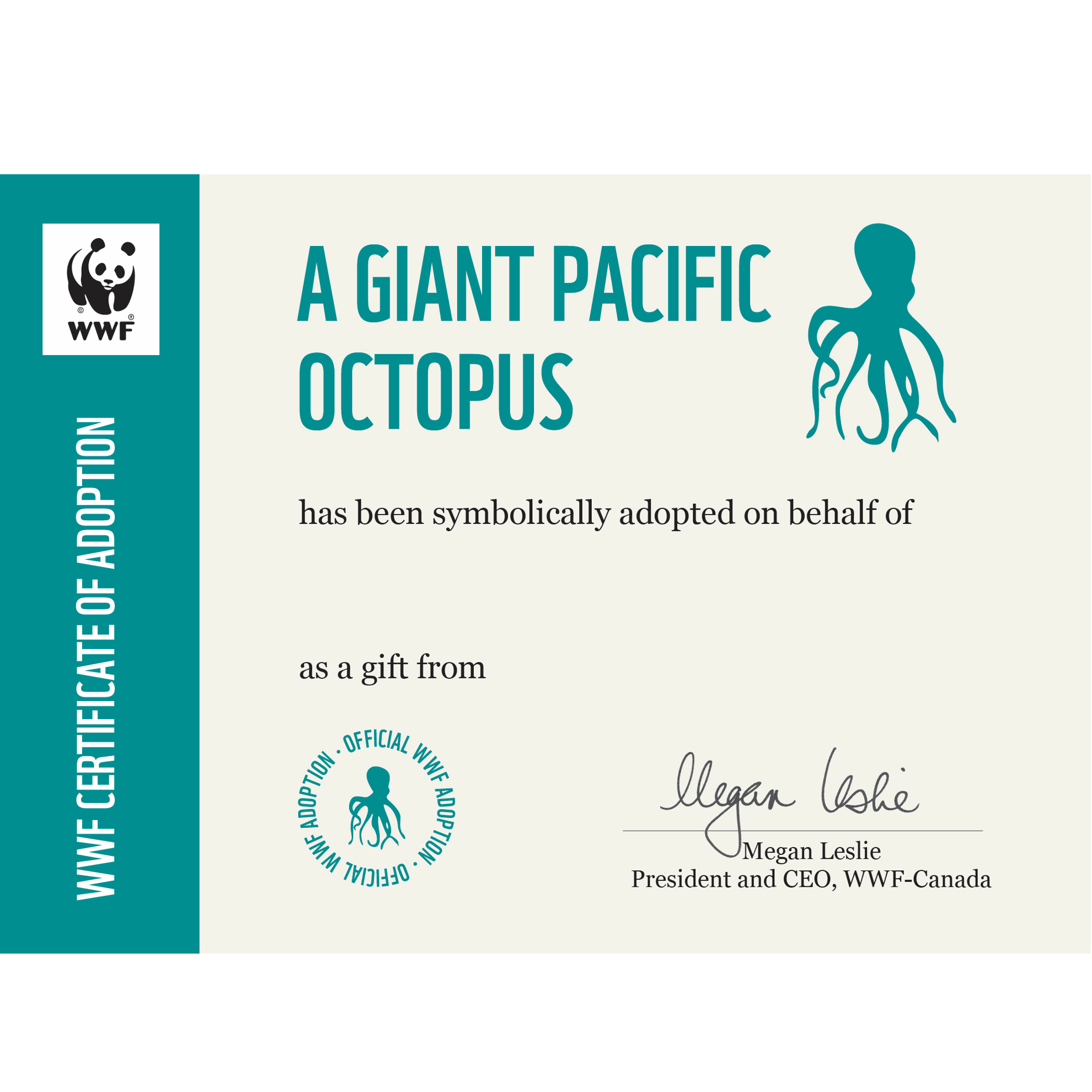 Giant Pacific octopus - WWF-Canada