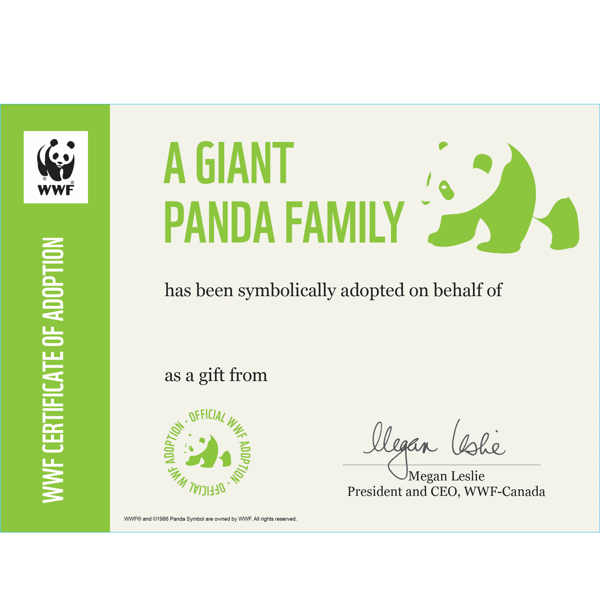 Giant panda family - WWF-Canada