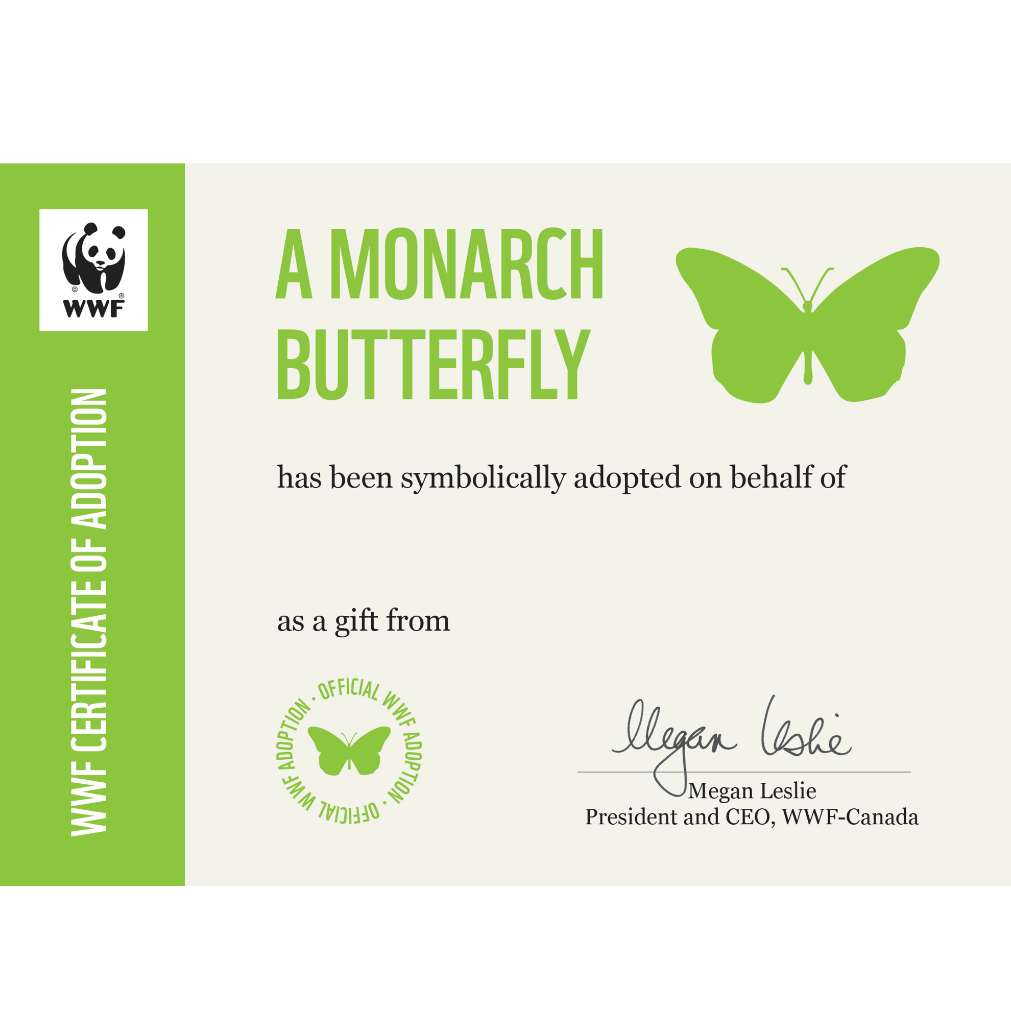 Monarch butterfly - WWF-Canada