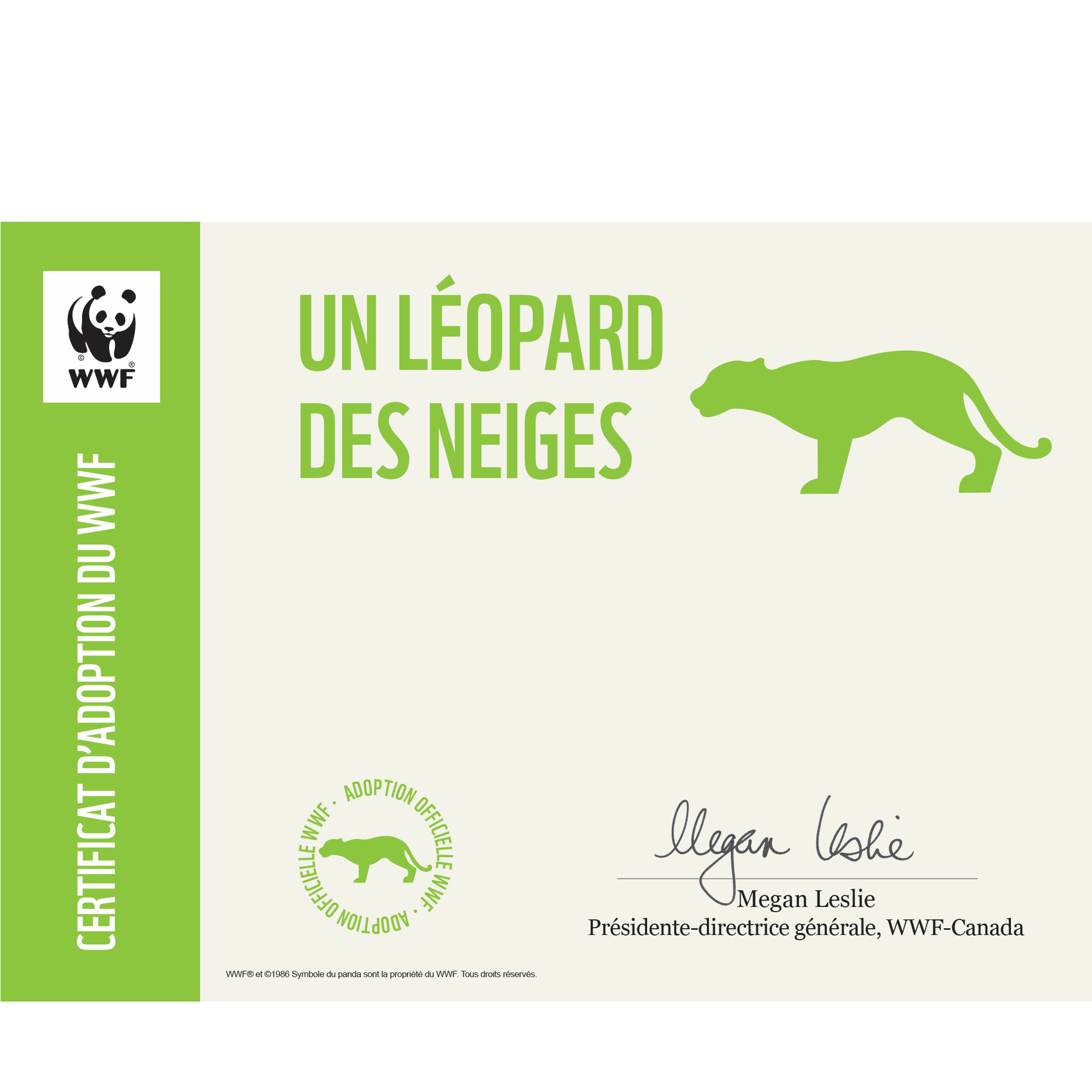 Léopard des neiges - WWF-Canada