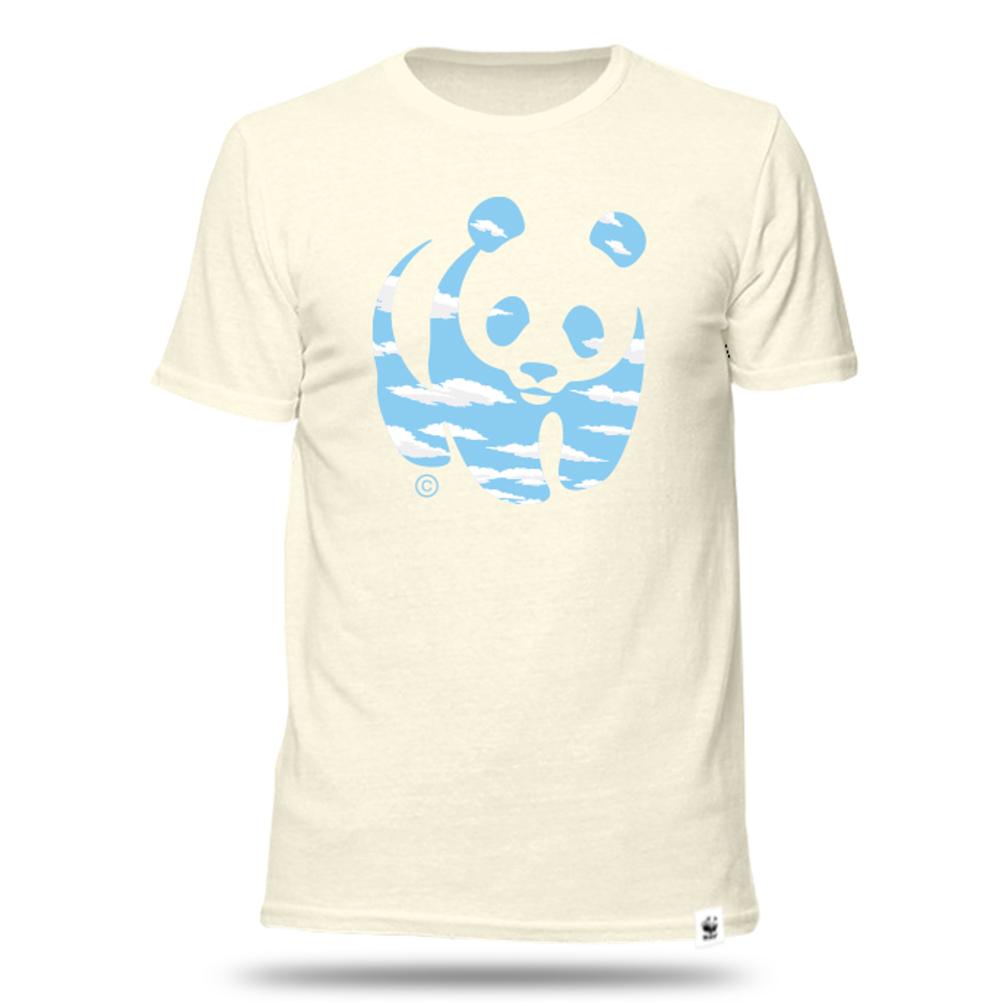 T-shirt unisexe, couleur crème, avec graphique du logo nuage - WWF-Canada