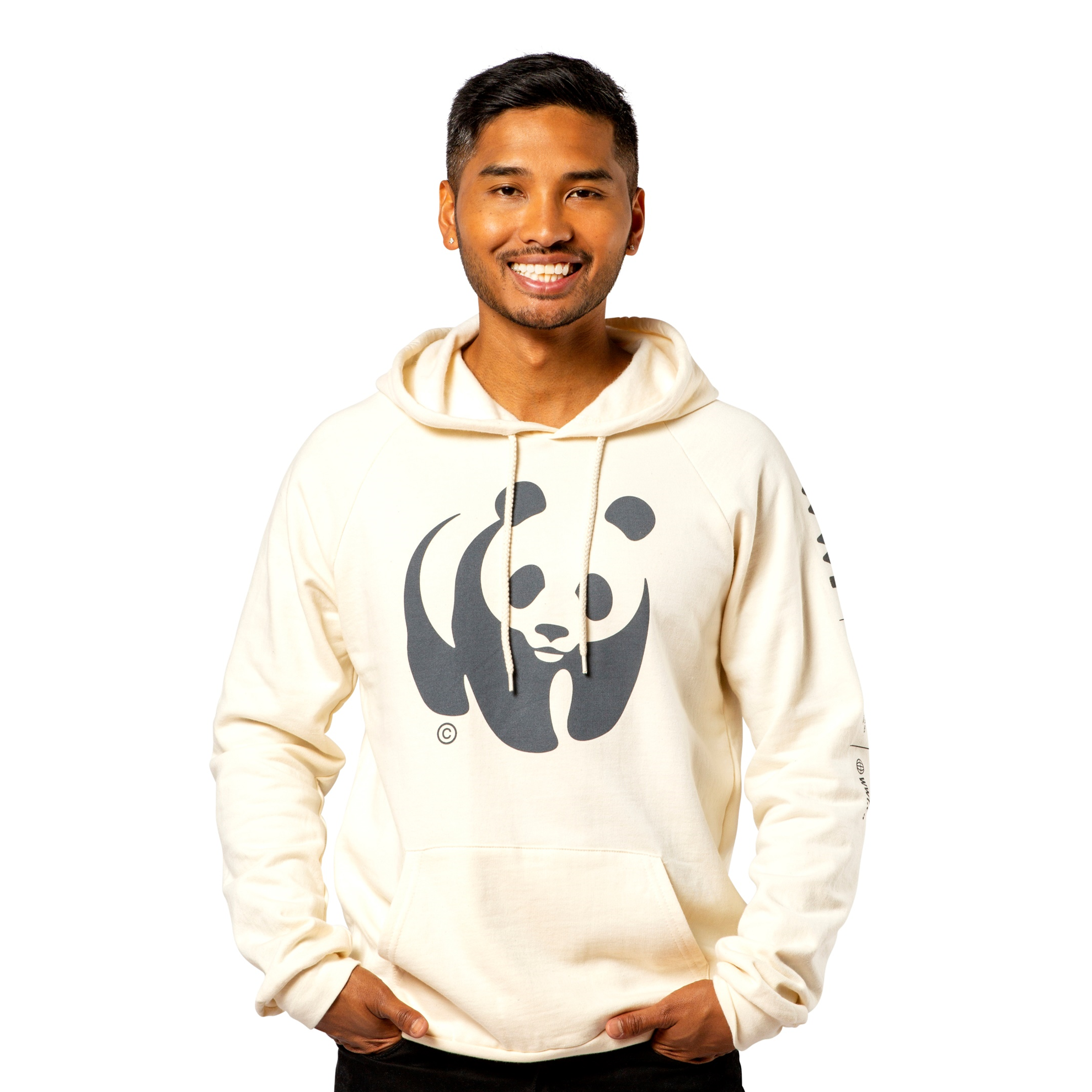 Unisex cream hooded sweatshirt - WWF-Canada