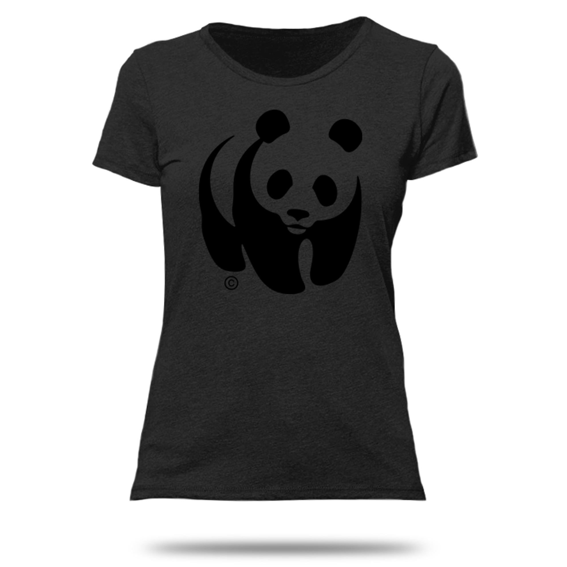 T-shirt coupe féminine, noir - WWF-Canada