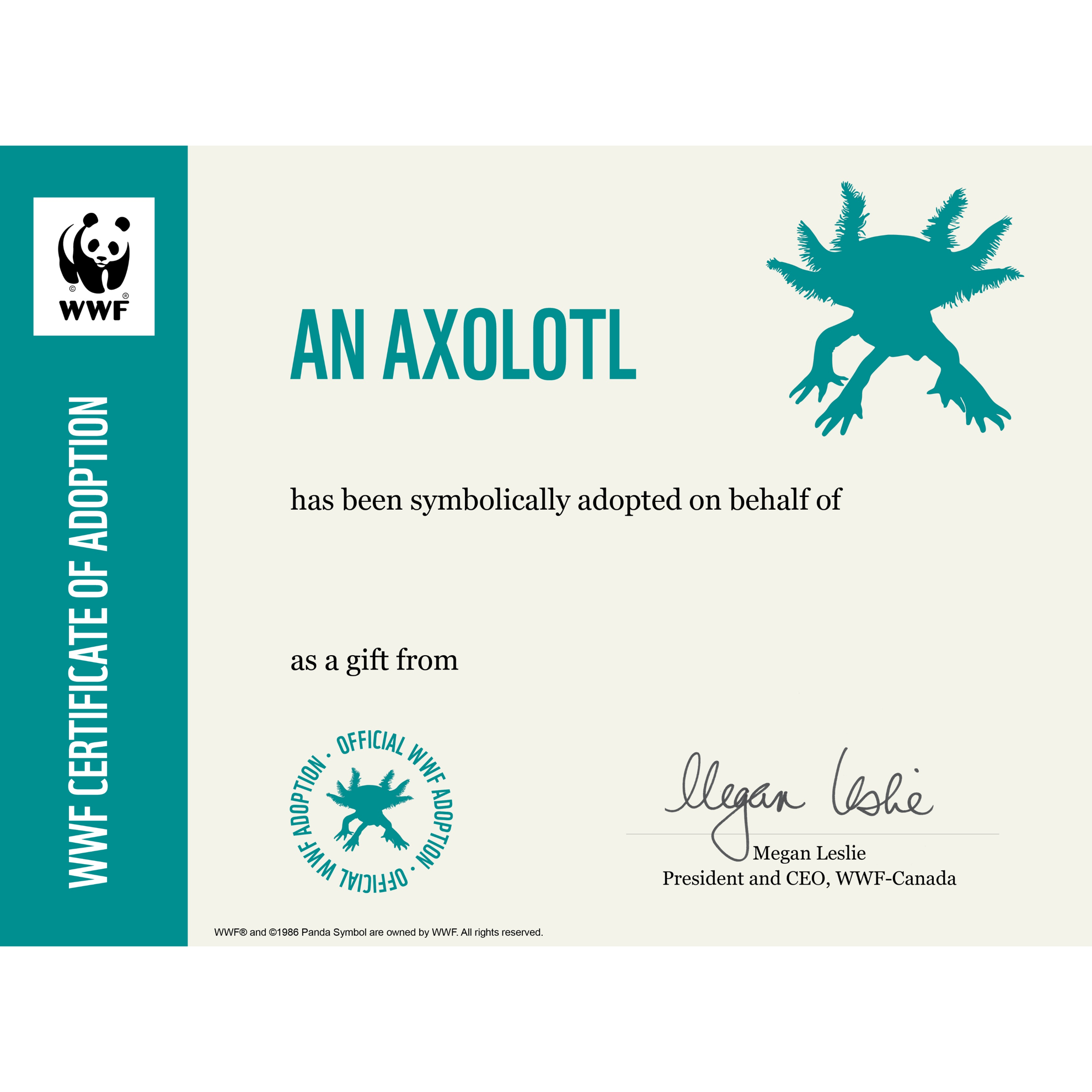 Axolotl - WWF-Canada