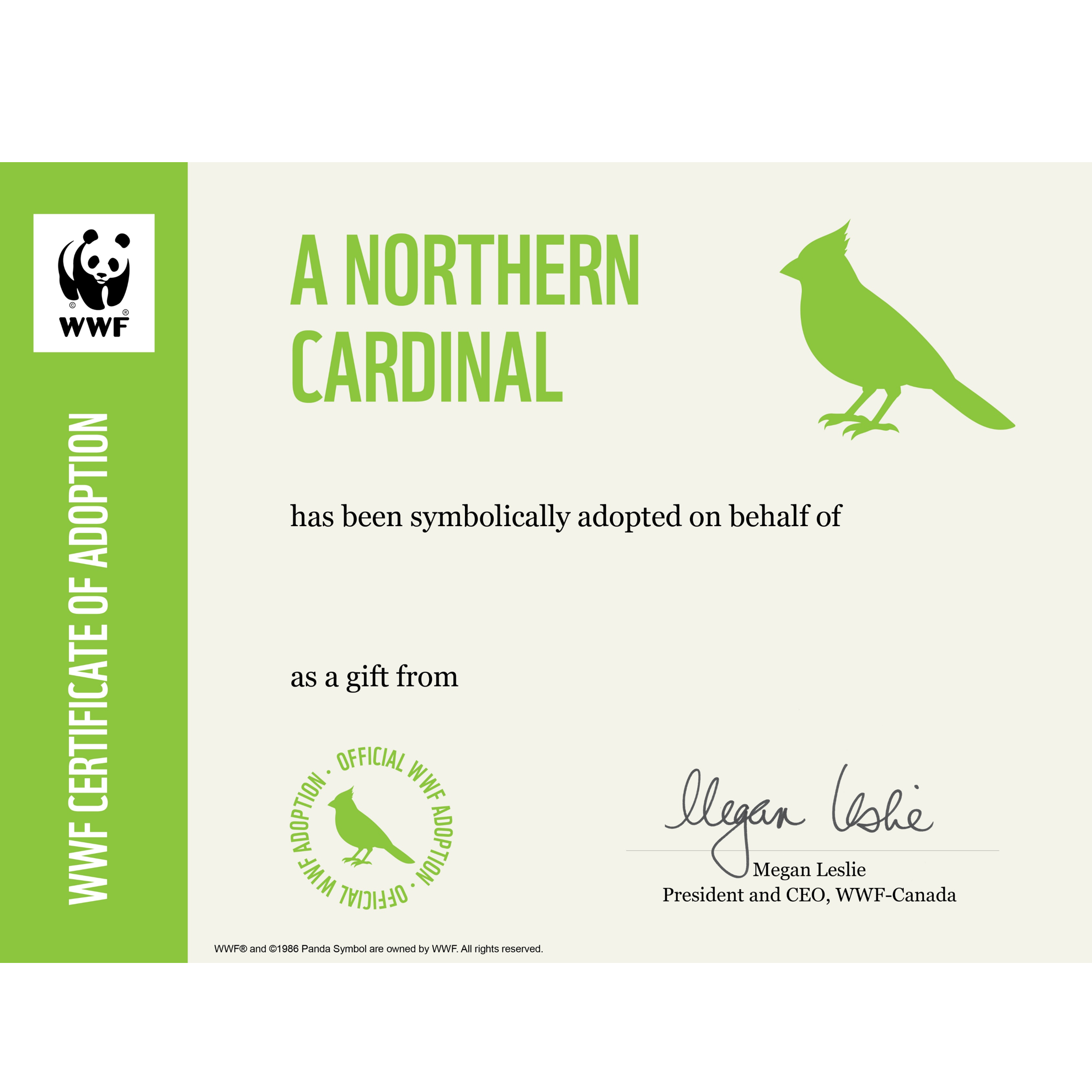 Cardinal - WWF-Canada