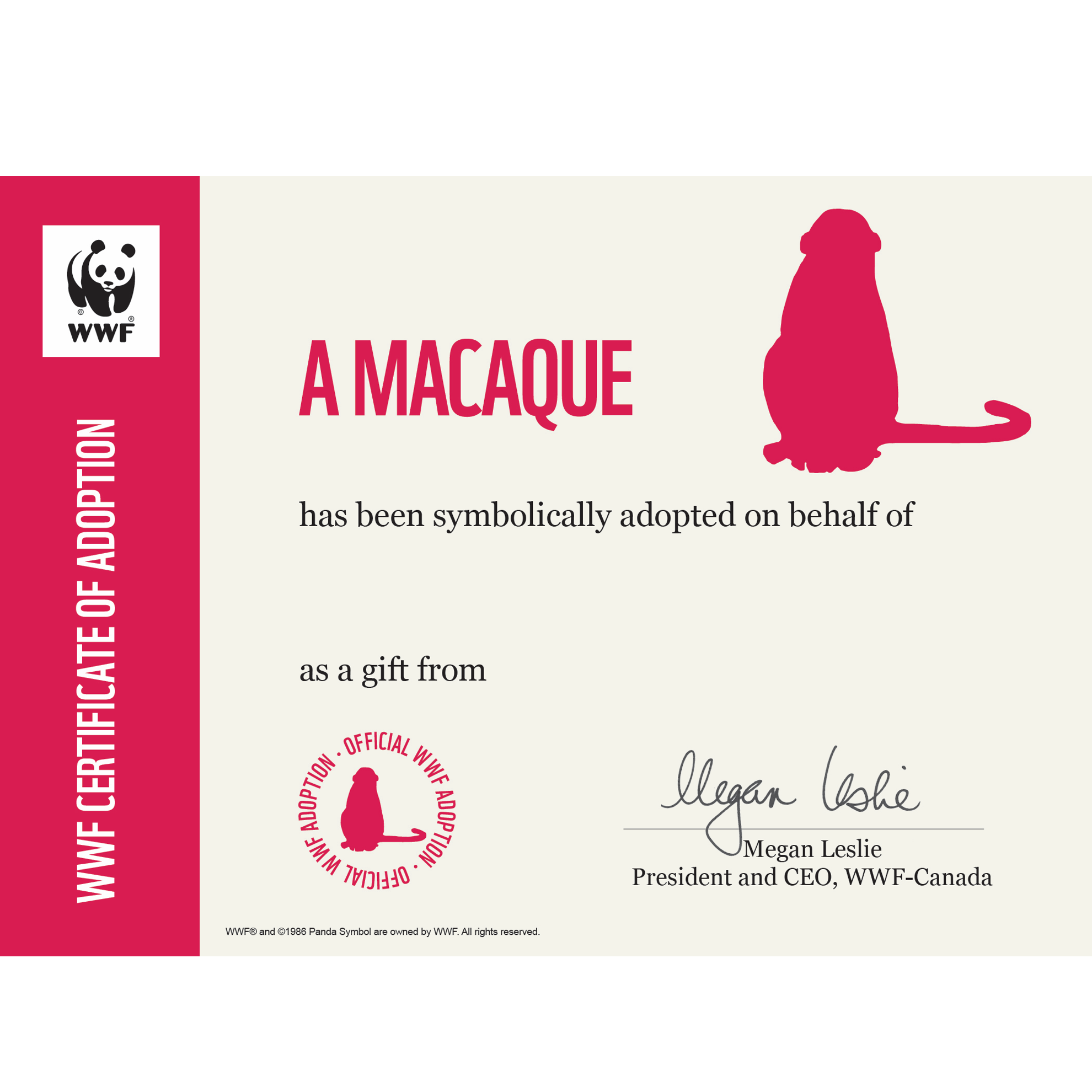 Mago Monkey - WWF-Canada