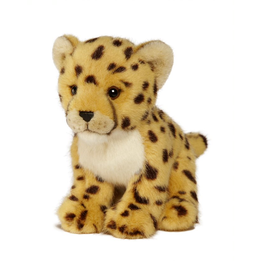 A photo of the cheetah plush toy