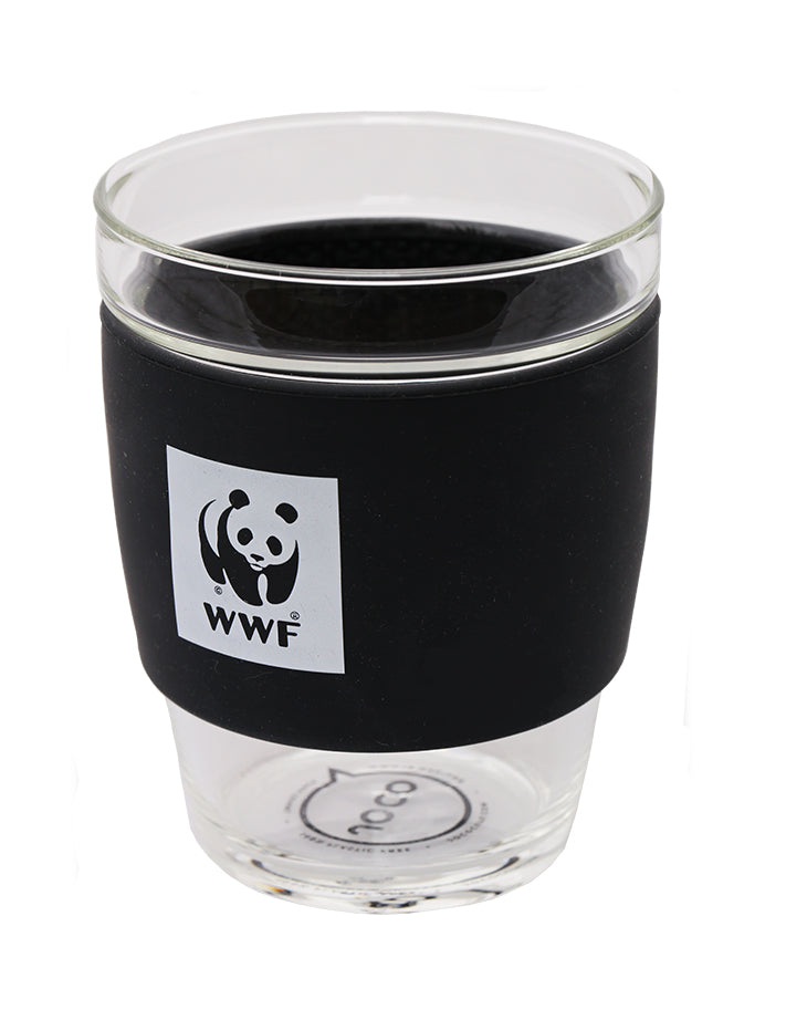 JOCO Reusable Glass Cup - lid off