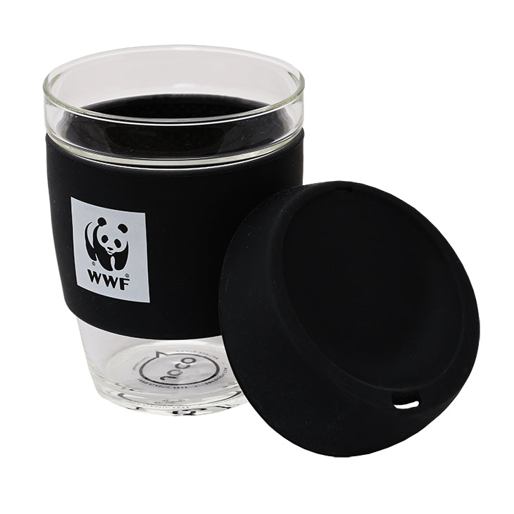 JOCO Reusable Glass Cup - lid to the right