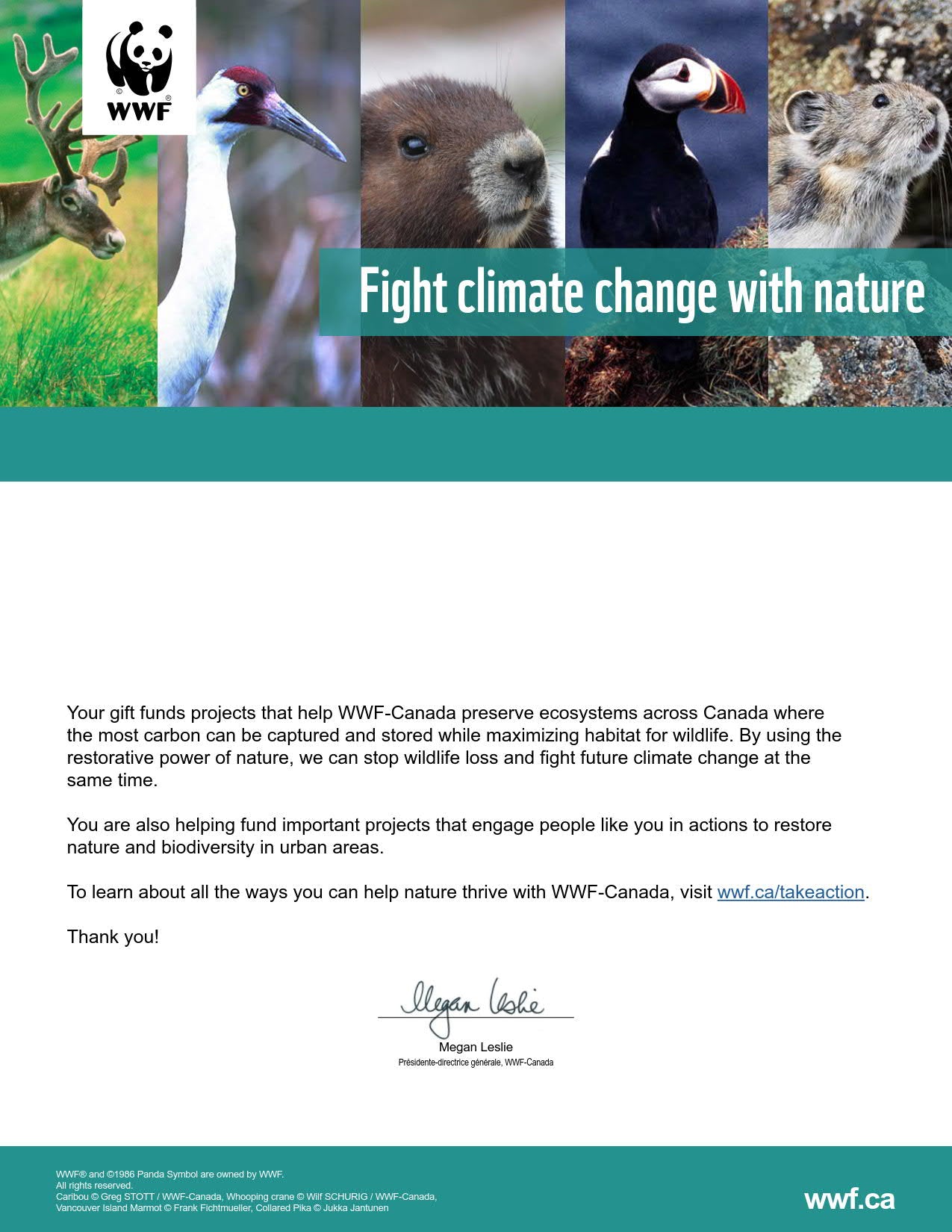 fight climate change with nature - WWF-Canada