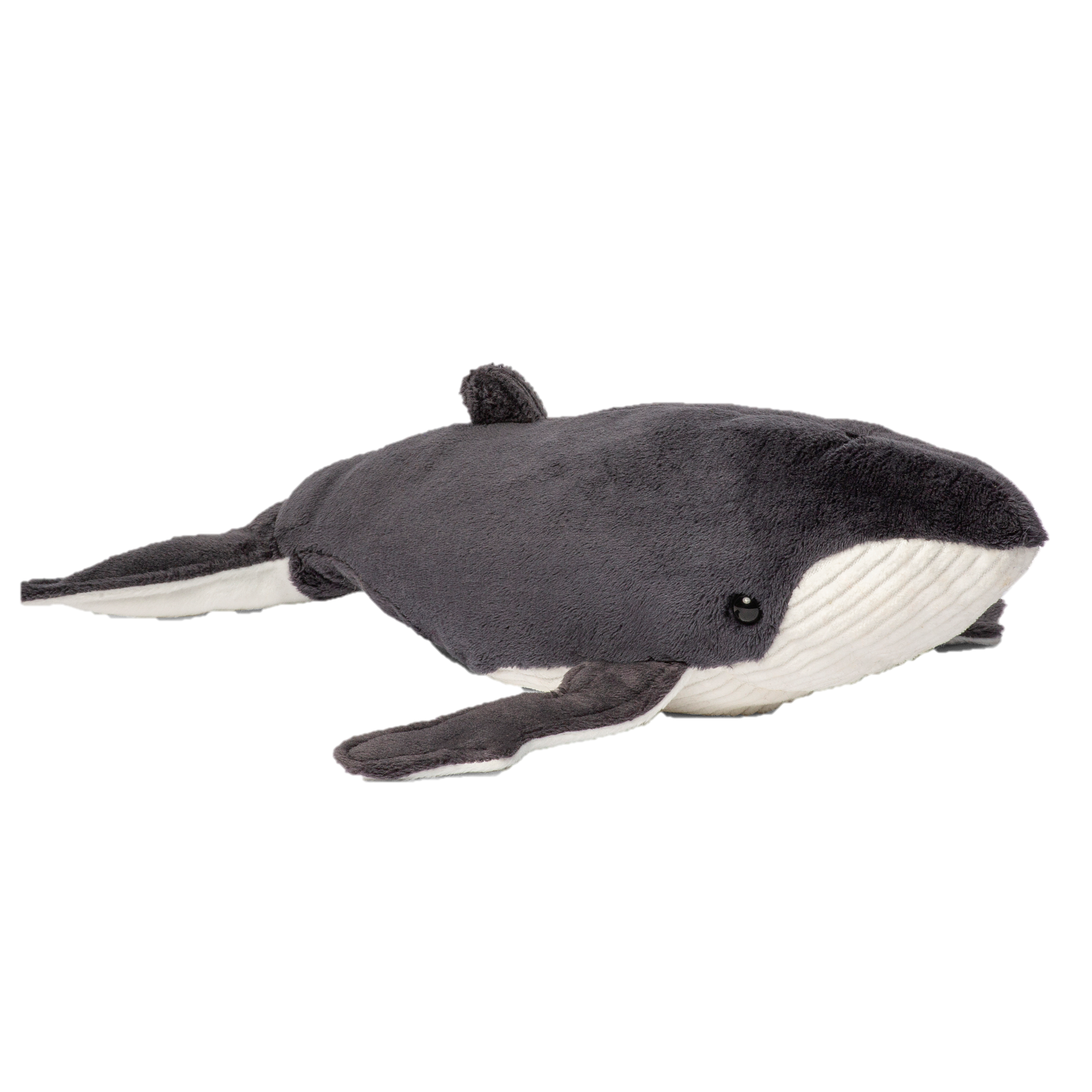 A humpback whale plush toy