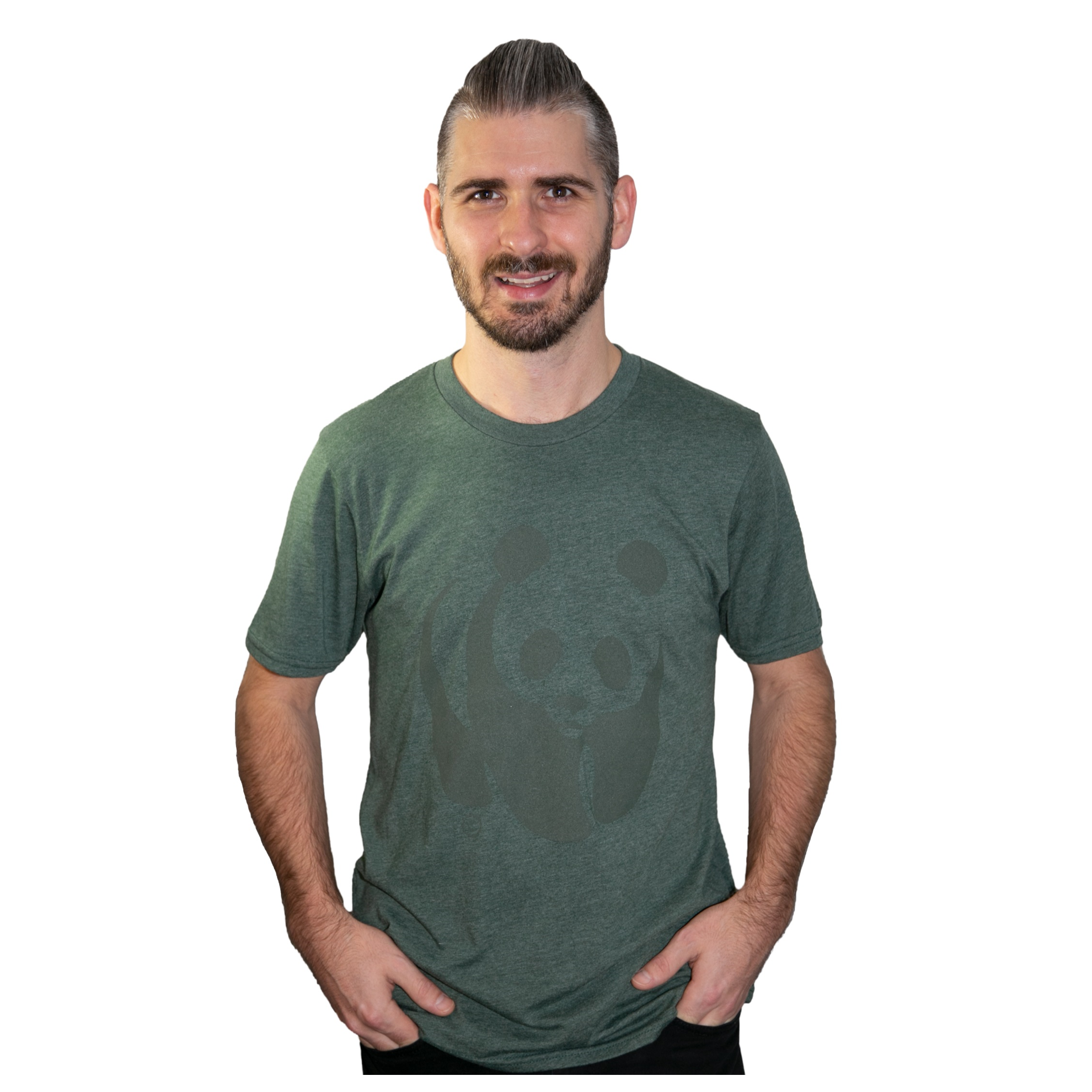 Unisex forest green panda t-shirt - WWF-Canada