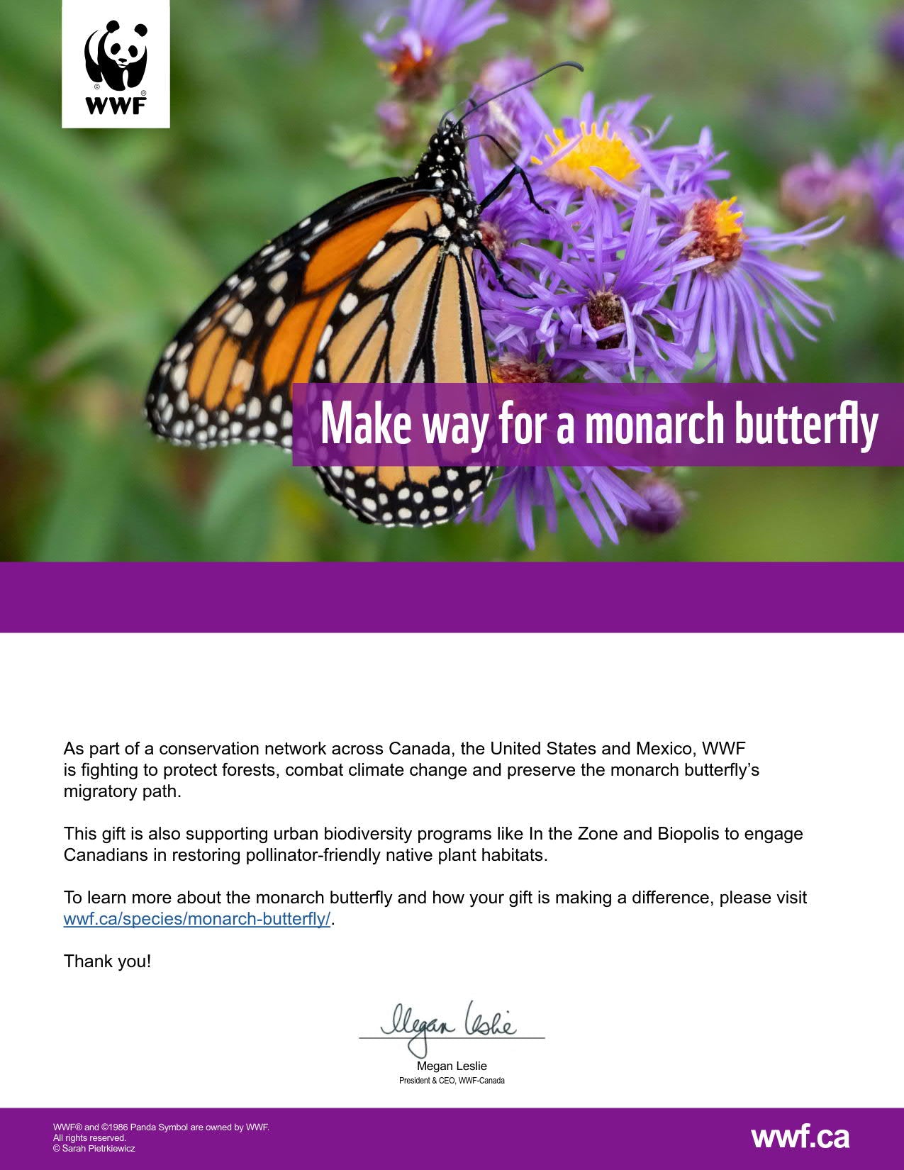 make way for a monarch butterfly - WWF-Canada