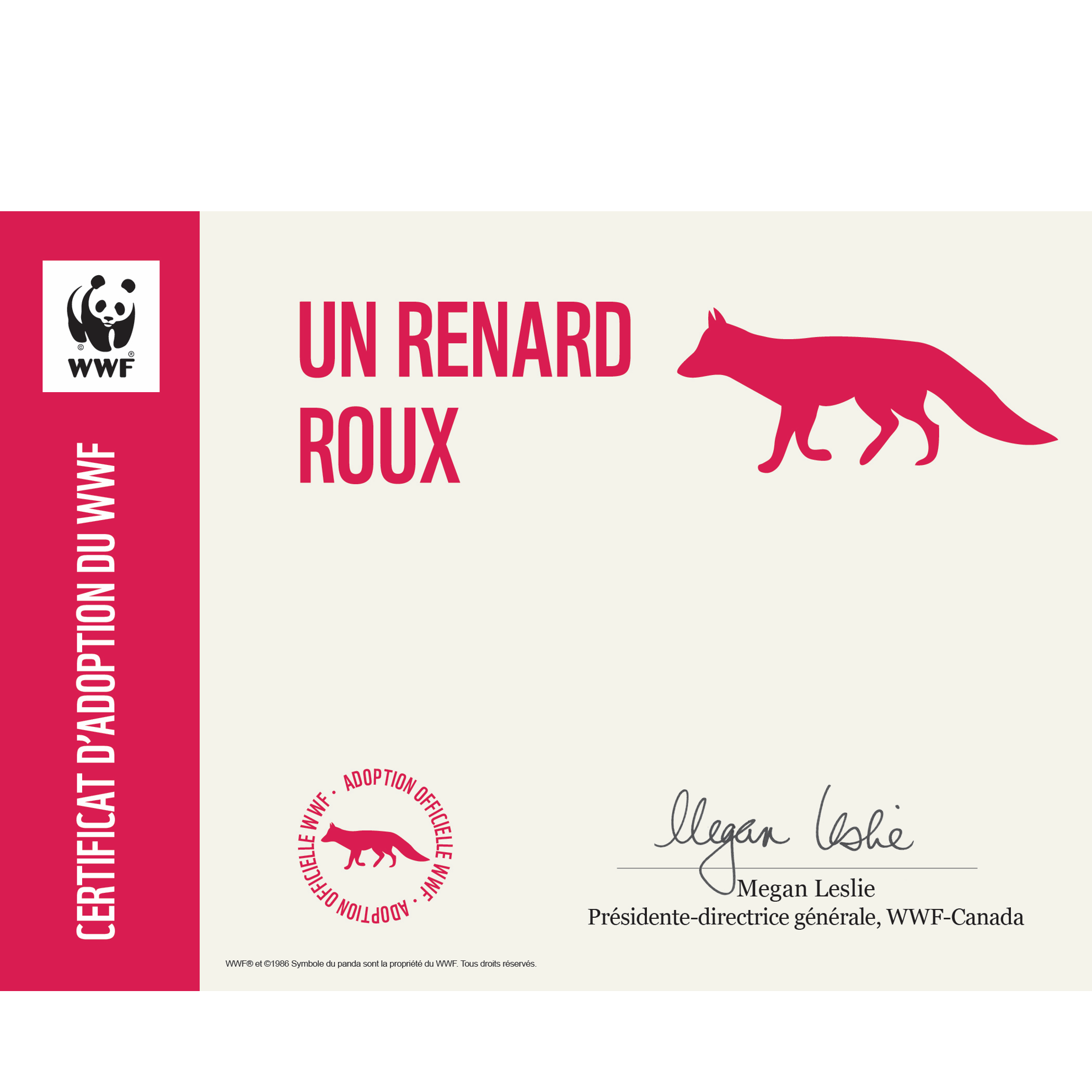 Renard roux - WWF-Canada