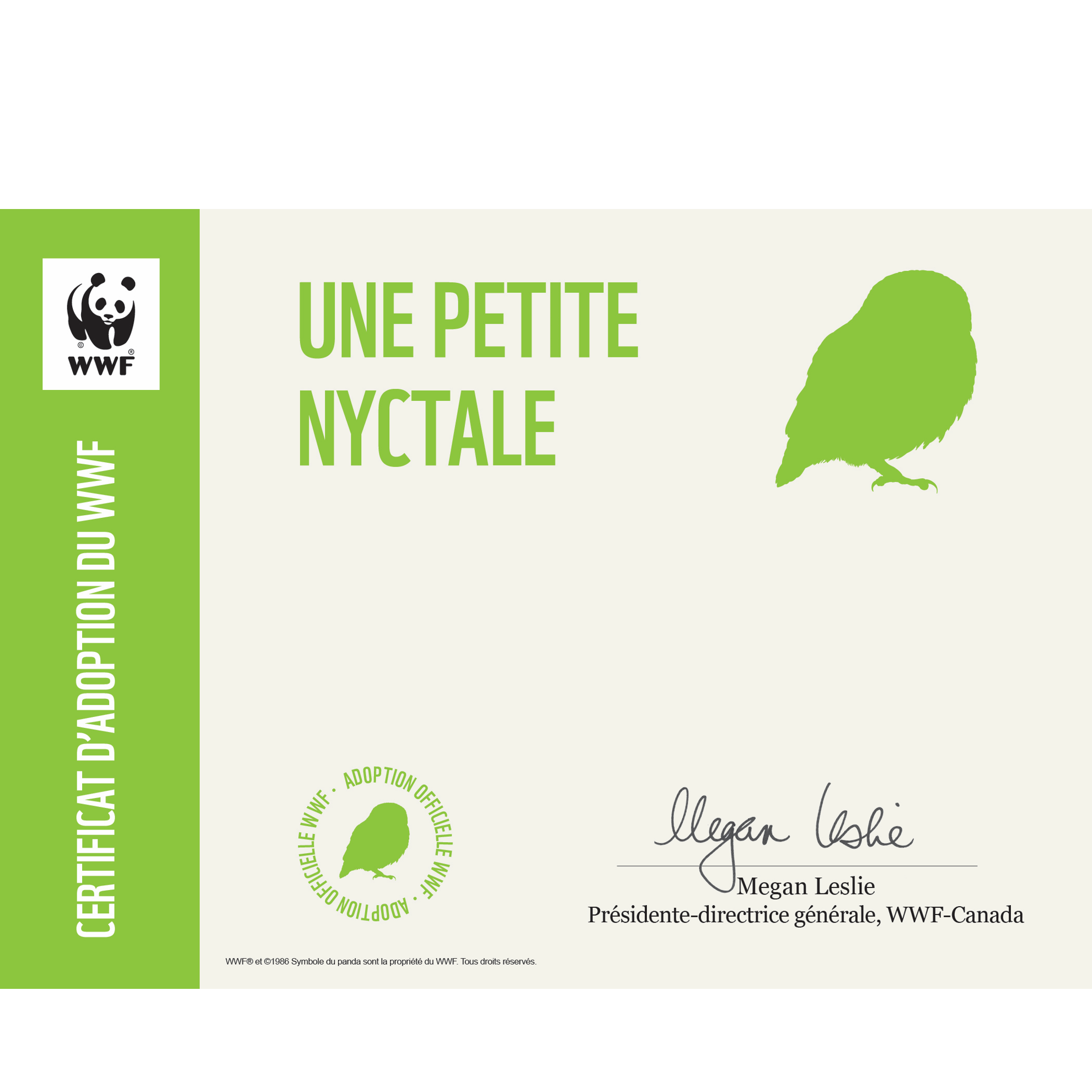 Petite nyctale - WWF-Canada