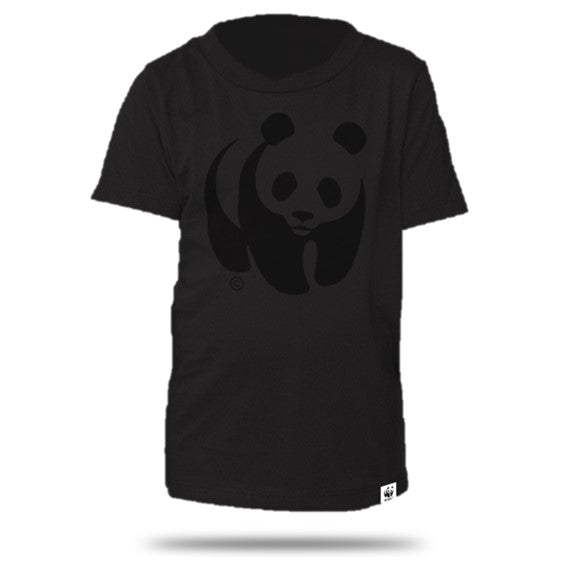 Youth/toddler black panda t-shirt